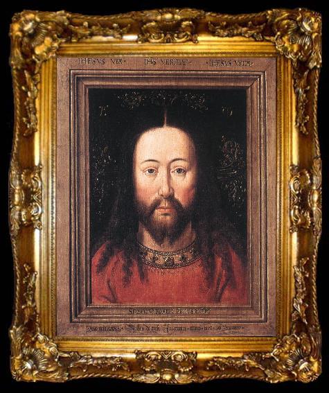 framed  EYCK, Jan van Portrait of Christ sdr, ta009-2